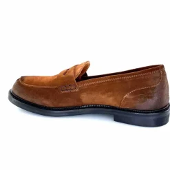 Masculin|Mocassins<Ivoire0156 Mocassins Ivoire 9000 Daim Faggio Marron