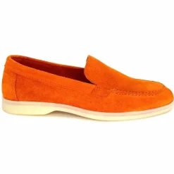 Basic|Mocassins<Ivoire0209b Mocassins Ivoire 12851 Daim Orange
