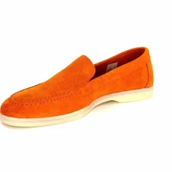 Basic|Mocassins<Ivoire0209b Mocassins Ivoire 12851 Daim Orange