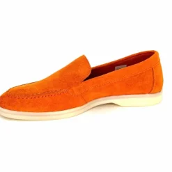 Basic|Mocassins<Ivoire0209b Mocassins Ivoire 12851 Daim Orange