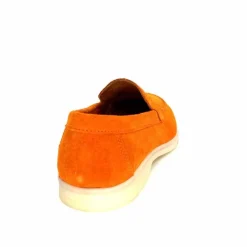 Basic|Mocassins<Ivoire0209b Mocassins Ivoire 12851 Daim Orange