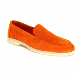 Basic|Mocassins<Ivoire0209b Mocassins Ivoire 12851 Daim Orange