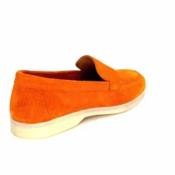Basic|Mocassins<Ivoire0209b Mocassins Ivoire 12851 Daim Orange