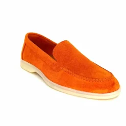 Basic|Mocassins<Ivoire0209b Mocassins Ivoire 12851 Daim Orange