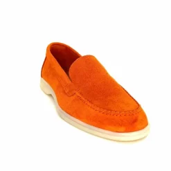 Basic|Mocassins<Ivoire0209b Mocassins Ivoire 12851 Daim Orange