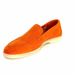 Basic|Mocassins<Ivoire0209b Mocassins Ivoire 12851 Daim Orange