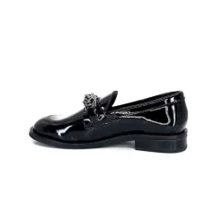 Masculin|Elégant<Ivoire0236a Mocassins Ivoire 77502 Falconi Cuir Vernis Noir