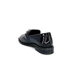 Masculin|Elégant<Ivoire0236a Mocassins Ivoire 77502 Falconi Cuir Vernis Noir