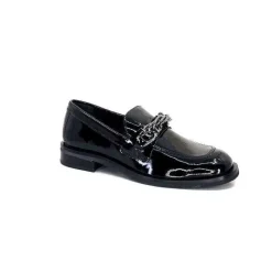 Masculin|Elégant<Ivoire0236a Mocassins Ivoire 77502 Falconi Cuir Vernis Noir