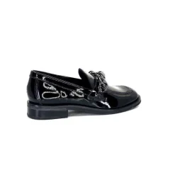 Masculin|Elégant<Ivoire0236a Mocassins Ivoire 77502 Falconi Cuir Vernis Noir