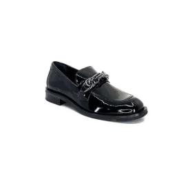 Masculin|Elégant<Ivoire0236a Mocassins Ivoire 77502 Falconi Cuir Vernis Noir