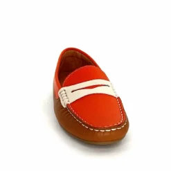 Fantaisie|Mocassins<Ivoire0209b Mocassins Ivoire 10322 Sauvage Cuir Marron Beige Orange