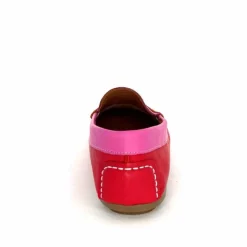 Basic|Mocassins<Ivoire0209b Mocassins Ivoire 10322 Sauvage Cuir Rouge Orange Rose