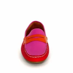 Basic|Mocassins<Ivoire0209b Mocassins Ivoire 10322 Sauvage Cuir Rouge Orange Rose
