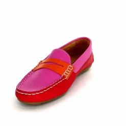 Basic|Mocassins<Ivoire0209b Mocassins Ivoire 10322 Sauvage Cuir Rouge Orange Rose