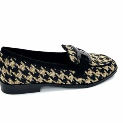 Masculin|Mocassins<Ivoire0317a Mocassins Ivoire 2230127 Textile Beige Noir
