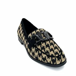 Masculin|Mocassins<Ivoire0317a Mocassins Ivoire 2230127 Textile Beige Noir