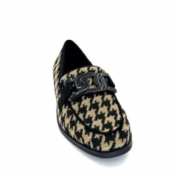 Masculin|Mocassins<Ivoire0317a Mocassins Ivoire 2230127 Textile Beige Noir