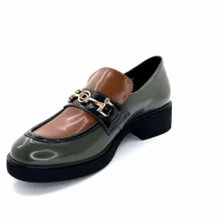 Bijoux|Mocassins<Ivoire0130a Mocassins Ivoire 845328 &amp; Marron Vert