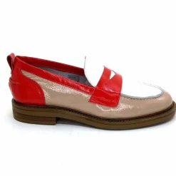 Masculin|Mocassins<Ivoire0104a Mocassins Ivoire A53115 Cuir Vernis Beige Blanc Corail