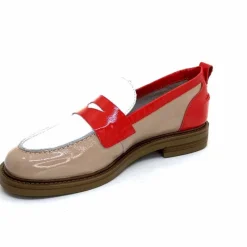 Masculin|Mocassins<Ivoire0104a Mocassins Ivoire A53115 Cuir Vernis Beige Blanc Corail