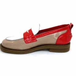 Masculin|Mocassins<Ivoire0104a Mocassins Ivoire A53115 Cuir Vernis Beige Blanc Corail