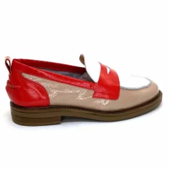 Masculin|Mocassins<Ivoire0104a Mocassins Ivoire A53115 Cuir Vernis Beige Blanc Corail