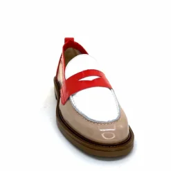 Masculin|Mocassins<Ivoire0104a Mocassins Ivoire A53115 Cuir Vernis Beige Blanc Corail