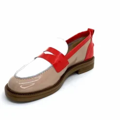 Masculin|Mocassins<Ivoire0104a Mocassins Ivoire A53115 Cuir Vernis Beige Blanc Corail