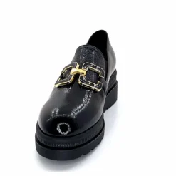 Compensées & Plateformes|Bijoux<Ivoire0130a Mocassins Ivoire 3a5452 Vernis Noir