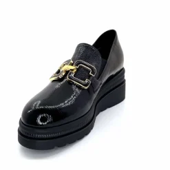 Compensées & Plateformes|Bijoux<Ivoire0130a Mocassins Ivoire 3a5452 Vernis Noir