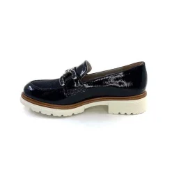 Masculin|Mocassins<Ivoire0130a Mocassins Ivoire 8B5085 Cuir Vernis Textile Bleu Marine