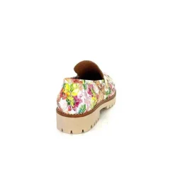 Masculin|Mocassins<Ivoire0036a Mocassins Ivoire Cv5608 Cuir Imprimé Multicolore