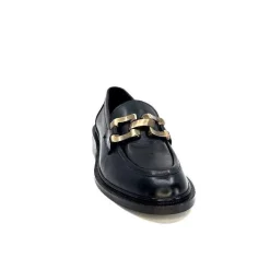 Elégant|Mocassins<Ivoire0460a Mocassins Ivoire Jeissan 1 Cuir Noir