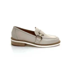 Féminin|Mocassins<Ivoire0347b Mocassins Ivoire K557 Cuir Crème