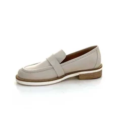 Féminin|Mocassins<Ivoire0347b Mocassins Ivoire K557 Cuir Crème