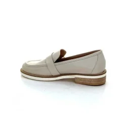 Féminin|Mocassins<Ivoire0347b Mocassins Ivoire K557 Cuir Crème
