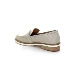 Féminin|Mocassins<Ivoire0347b Mocassins Ivoire K557 Cuir Crème