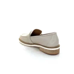 Féminin|Mocassins<Ivoire0347b Mocassins Ivoire K557 Cuir Crème