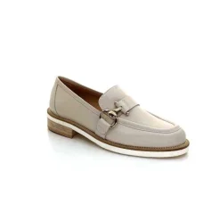 Féminin|Mocassins<Ivoire0347b Mocassins Ivoire K557 Cuir Crème