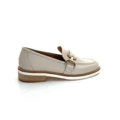 Féminin|Mocassins<Ivoire0347b Mocassins Ivoire K557 Cuir Crème