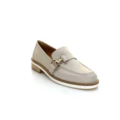 Féminin|Mocassins<Ivoire0347b Mocassins Ivoire K557 Cuir Crème