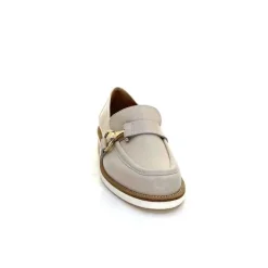 Féminin|Mocassins<Ivoire0347b Mocassins Ivoire K557 Cuir Crème