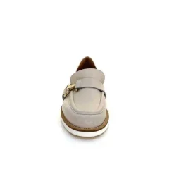 Féminin|Mocassins<Ivoire0347b Mocassins Ivoire K557 Cuir Crème