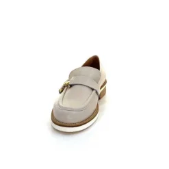 Féminin|Mocassins<Ivoire0347b Mocassins Ivoire K557 Cuir Crème