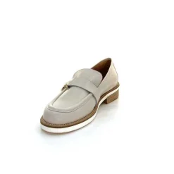 Féminin|Mocassins<Ivoire0347b Mocassins Ivoire K557 Cuir Crème