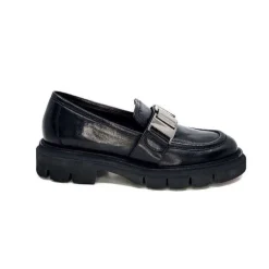 Masculin|Bijoux<Ivoire0347b Mocassins Ivoire K187 Cuir Noir