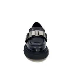 Masculin|Bijoux<Ivoire0347b Mocassins Ivoire K187 Cuir Noir