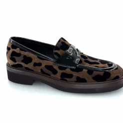 Animalier|Mocassins<Ivoire0347b Mocassins Ivoire K647M Daim Léo Marron