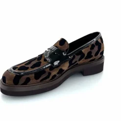 Animalier|Mocassins<Ivoire0347b Mocassins Ivoire K647M Daim Léo Marron